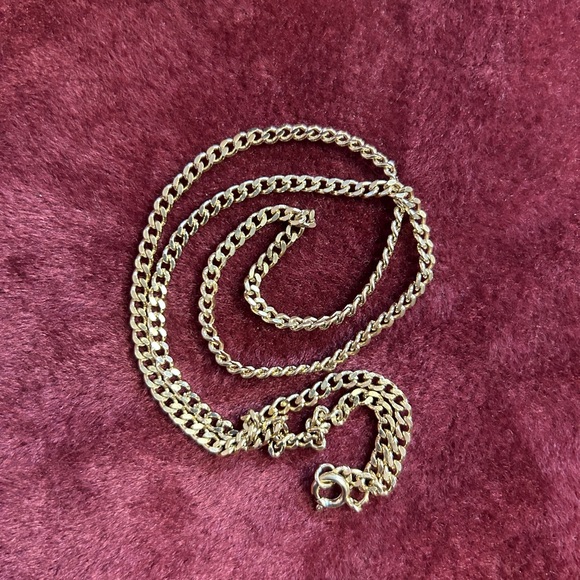 18K GOLD PLATED CHAIN CURB LINK GOLD CHAIN FIGARO CHAIN BOX CHAIN VENETIAN MONET - Picture 4 of 4